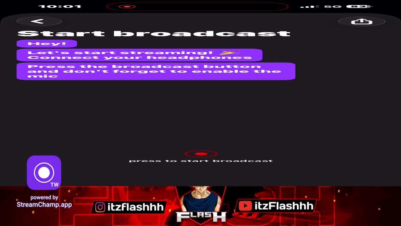 Broadcast powered by StreamChamp