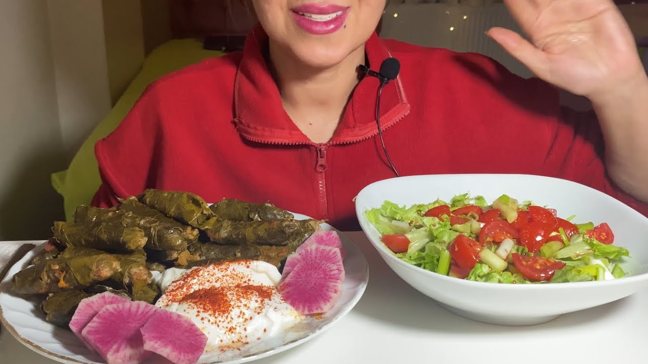 Yaprak Sarma, Yoğurt, Salata ASMR | Türkçe ASMR