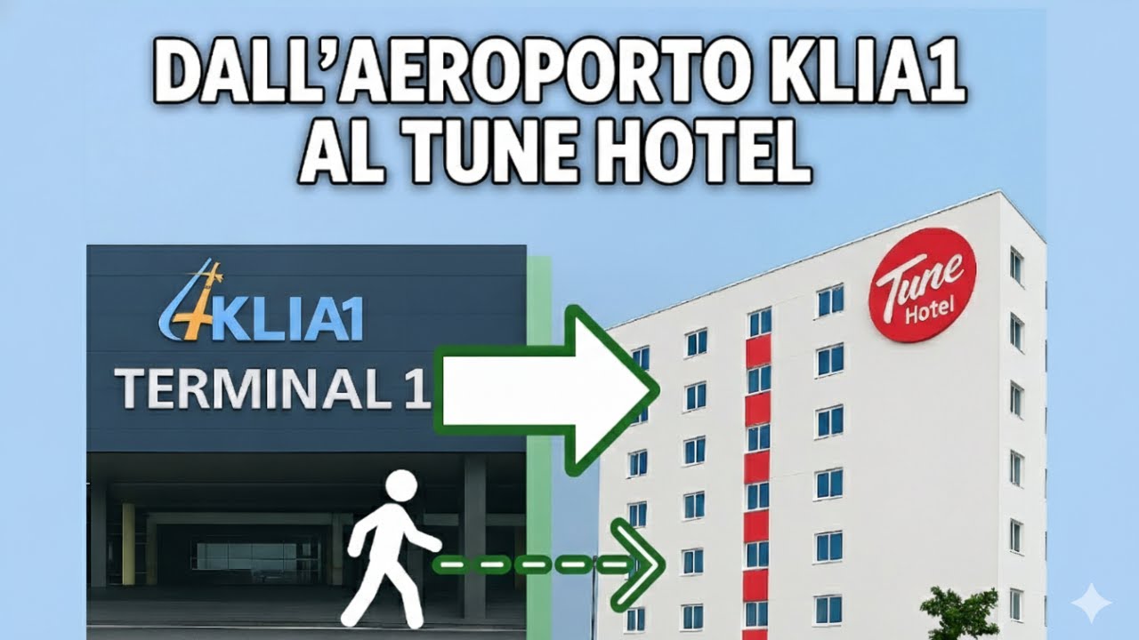 KLIA: da voli domestici del Terminal 1 al Tune Hotel con KLIA Express | Guida passo passo