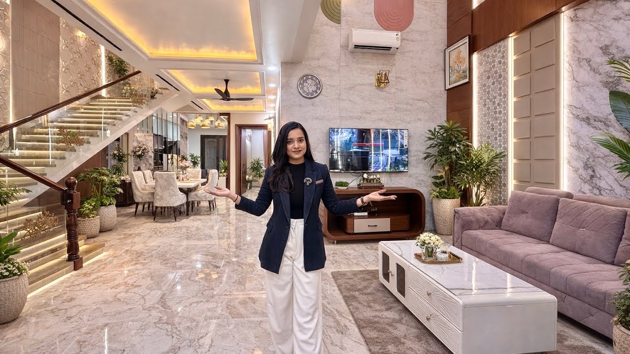 सिर्फ 231 Gaj के प्लाट पर इतना आलीशान घर कैसे 😱Most Adorable colorful interior House for sale jaipur