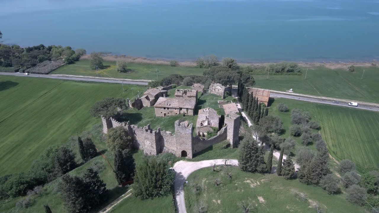 Drone Lago Trasimeno - Ruderi del Castello di Zocco - Xiaomi Mi Drone 4K