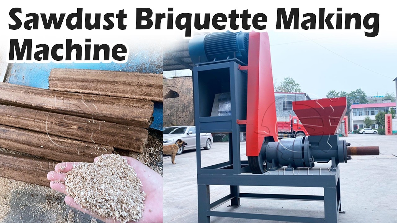 Biomass Briquette Forming Machine | High-Efficiency Wood & Sawdust Briquetting #biomass #briquettes