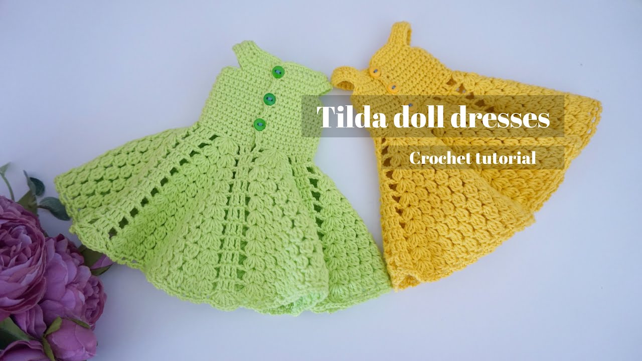 Tilda doll dresses👗 crochet ( Beautiful dress crochet pattern )