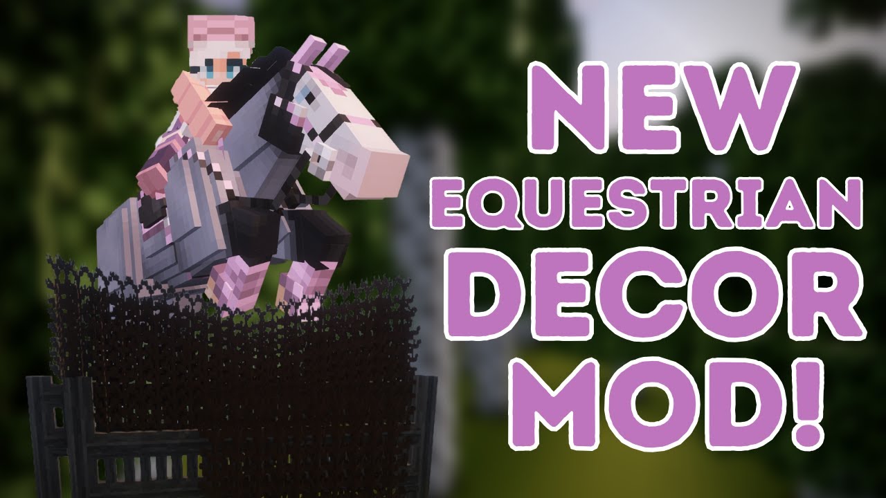 Trying a NEW equestrian decor mod - Mequestrian Mod! Minecraft SWEM