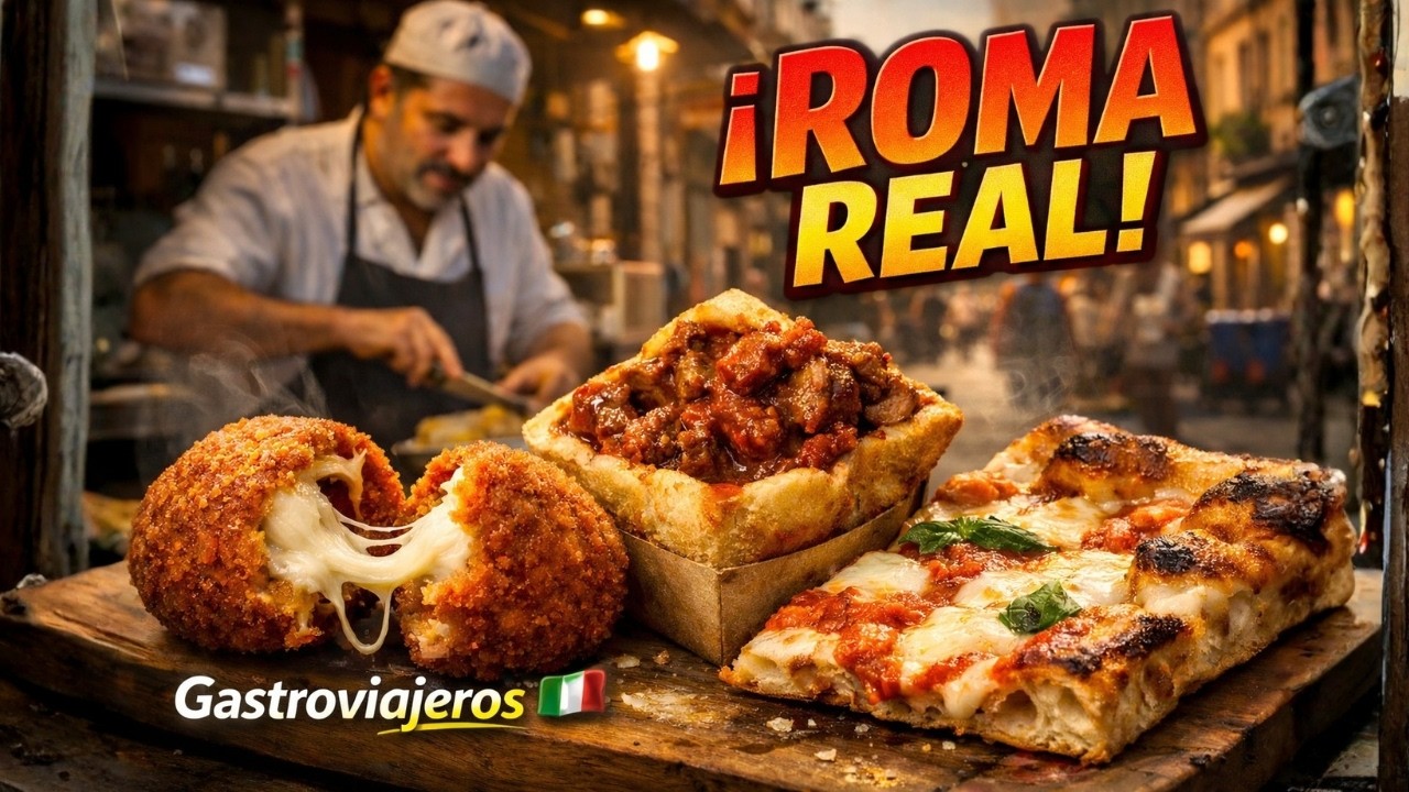 Probando la Mejor Comida Callejera de Roma (¡Barato y Brutal!)