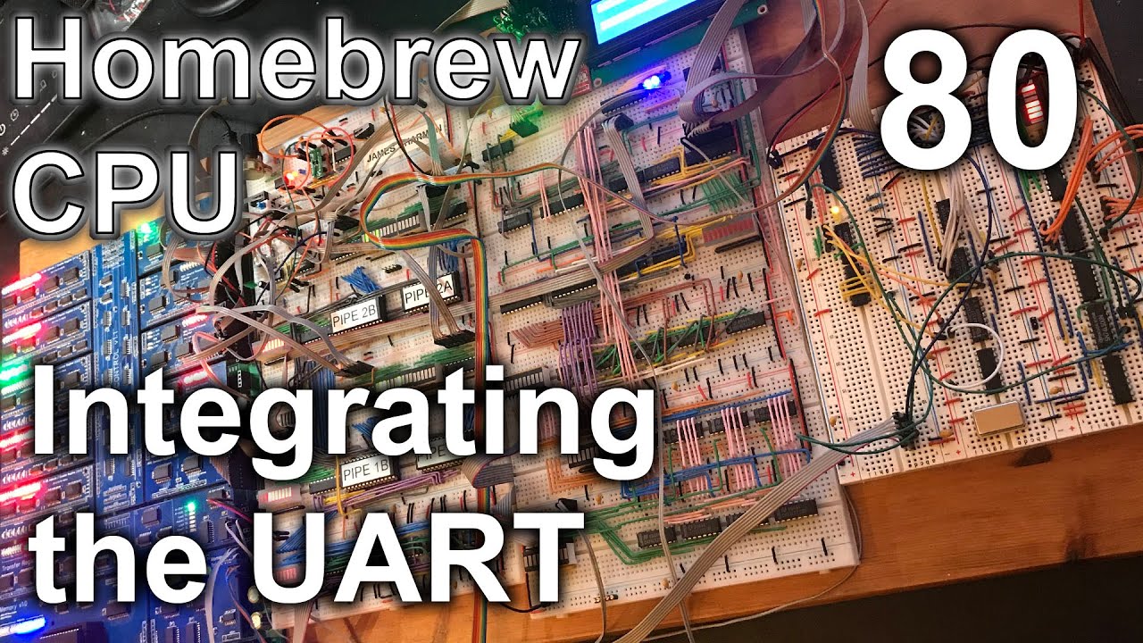 Интеграция UART — создание 8-битного конвейерного процессора — часть 80