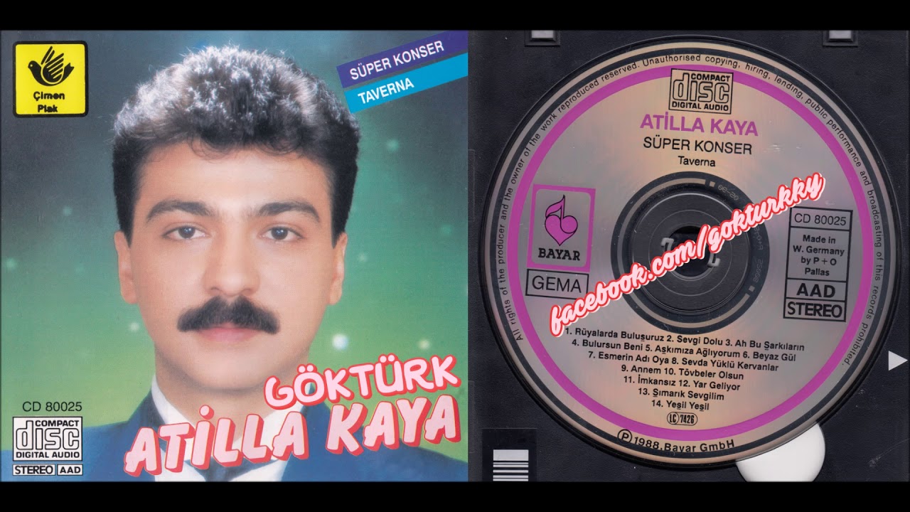 Atilla Kaya - Şımarık Sevgilim - Yeşil Yeşil - Süper Konser - Bayar GmbH - 1988 - Nette İLK