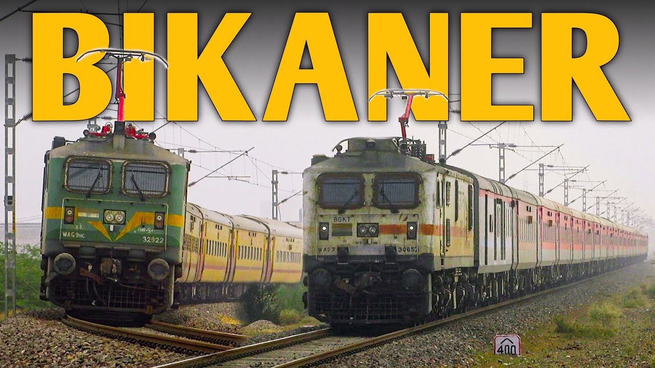 New Year Train Spotting in Bikaner | New Electric Trains on Jodhpur - Bikaner Route