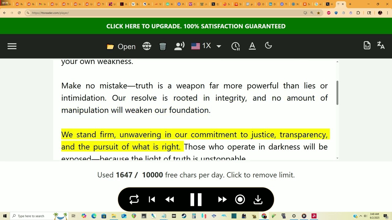 Public Declaration: