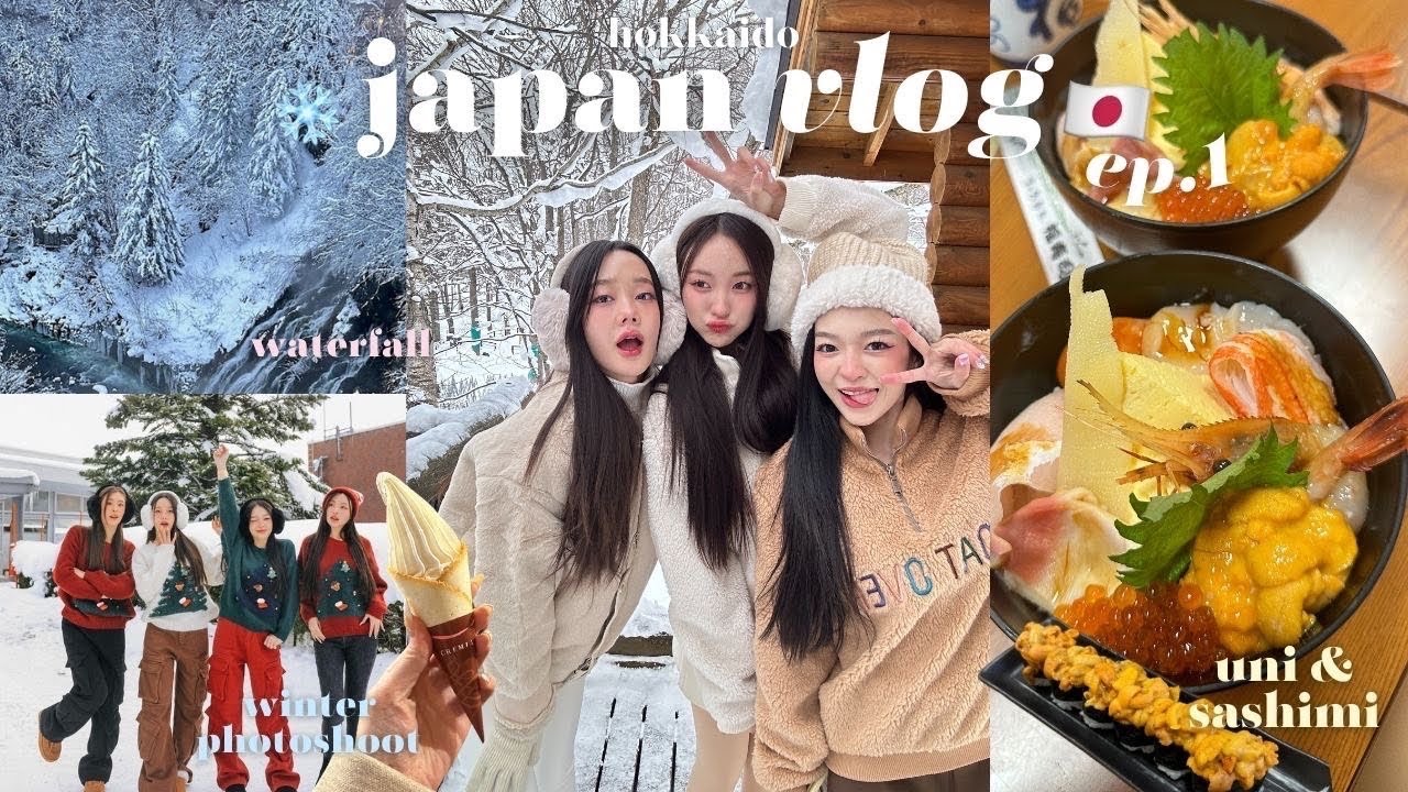 Japan Vlog 2023 ep.1 🇯🇵 | first time in Hokkaido⛄️, หมู่บ้านเทพนิยาย❄️ Japan foodie l Beamsareeda