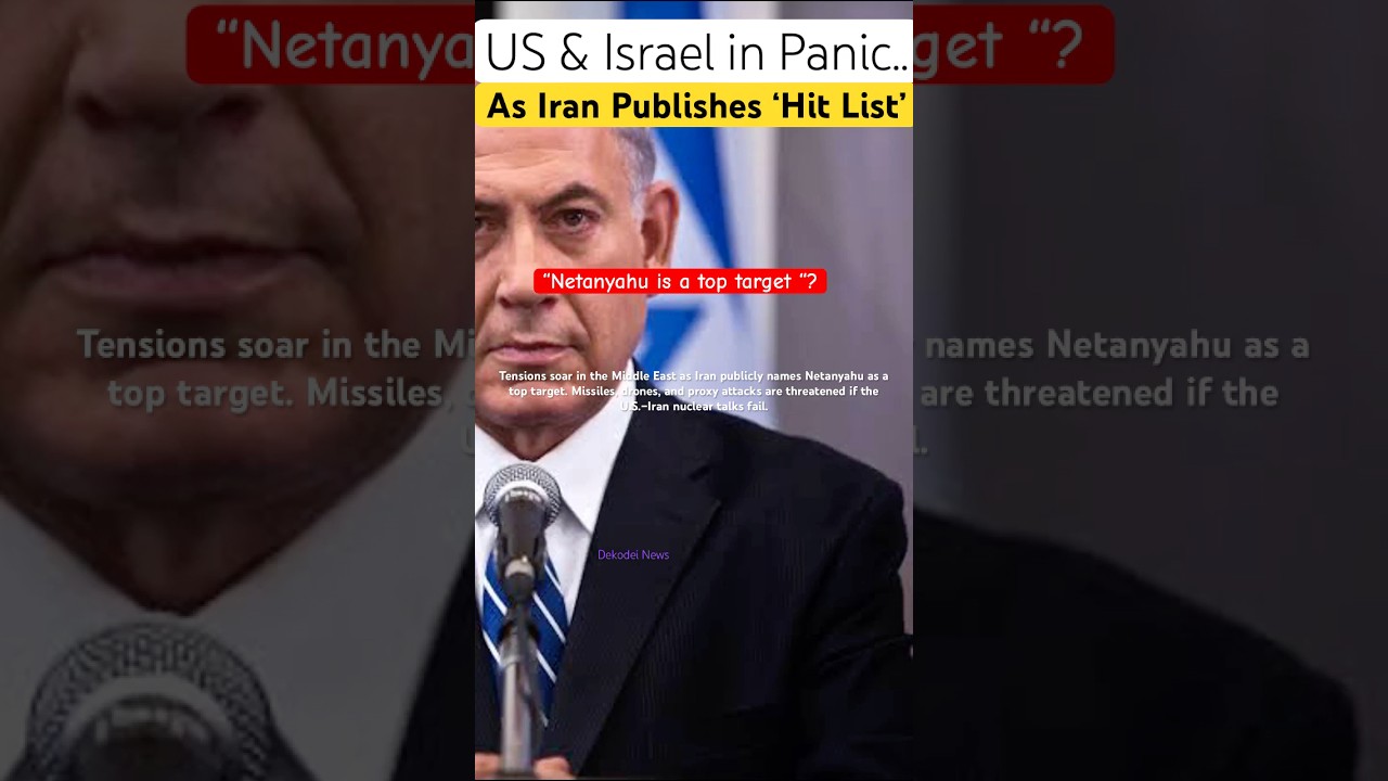 Netanyahu in panic as Iran publishes &lsquo;Hit List&rsquo; / &ldquo;Netanyahu in top list &ldquo; / US Iran War