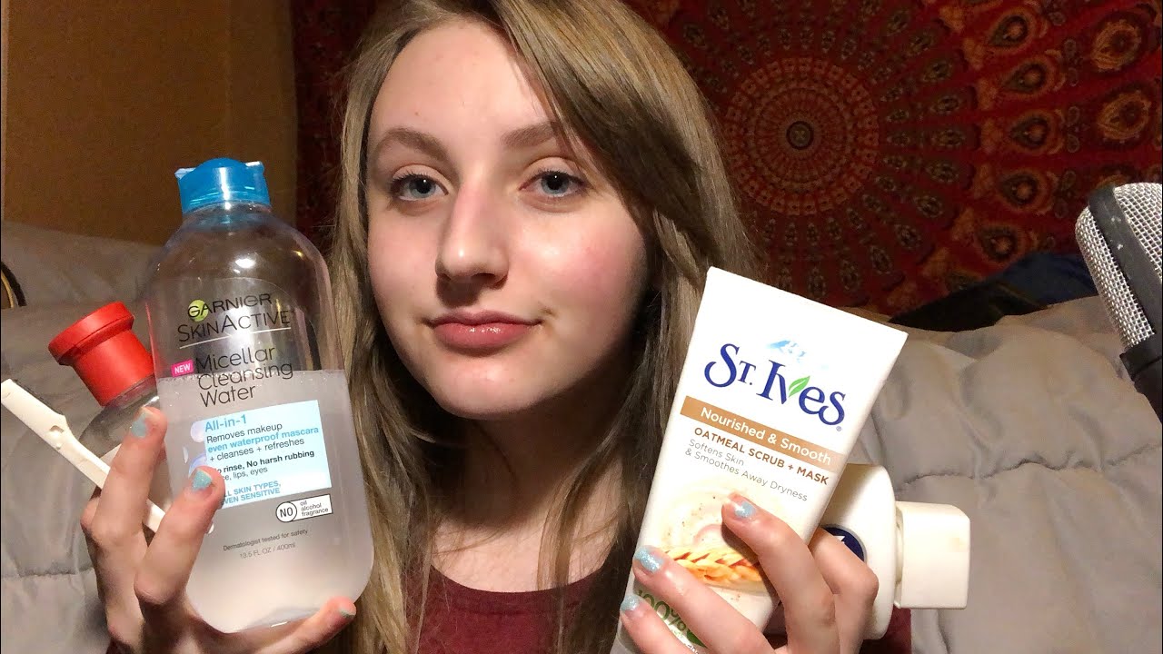 ASMR MY SKINCARE ROUTINE!