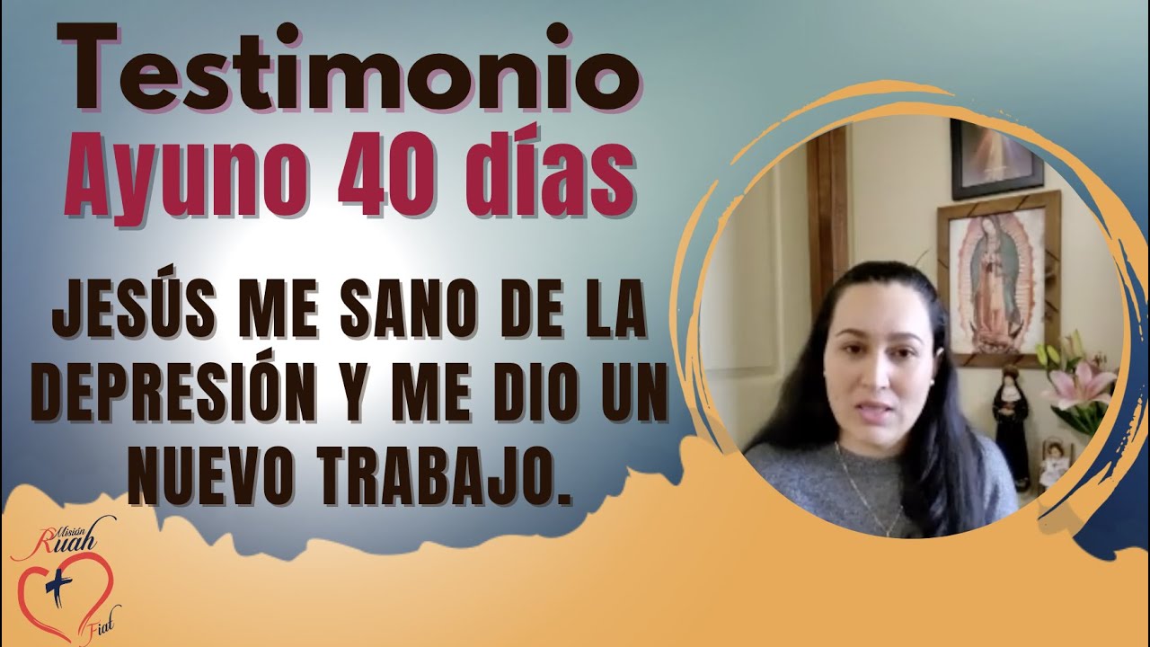 Jesús me sanó de la depresión y me dio un nuevo trabajo.  @MisionRuah