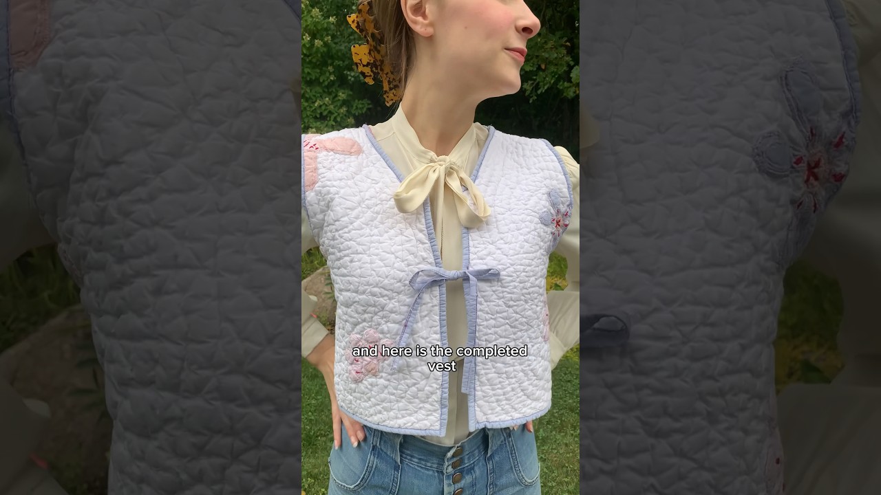 My first sewing project&hellip; a quilted vest!