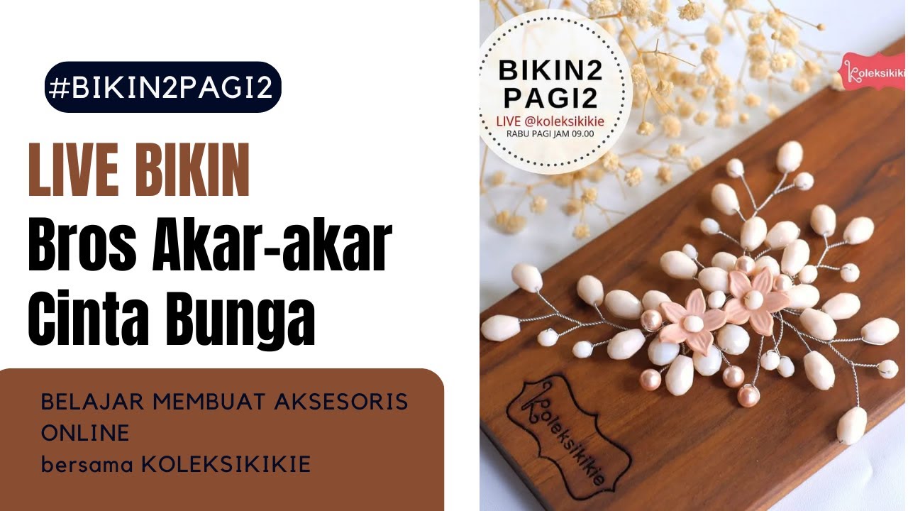 bikin2pagi2 | Membuat Bros Akar-Akar Cinta Pake Kelopak Bunga dan Kawat Super Koleksikikie