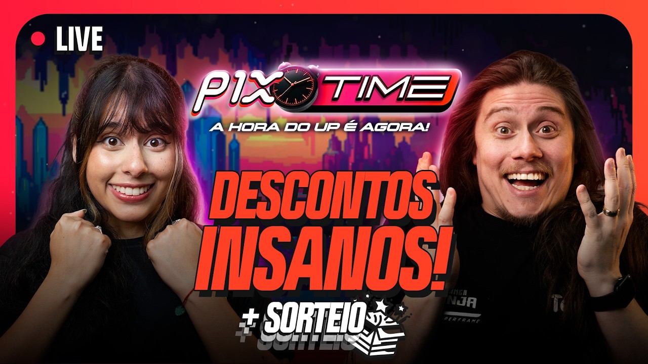 PIX TIME SEXTA 14H! SORTEIO! PREÇOS BAIXOS, TUDO PRO SEU PC GAMER! 🤑 - LIVE DE PROMOÇÃO