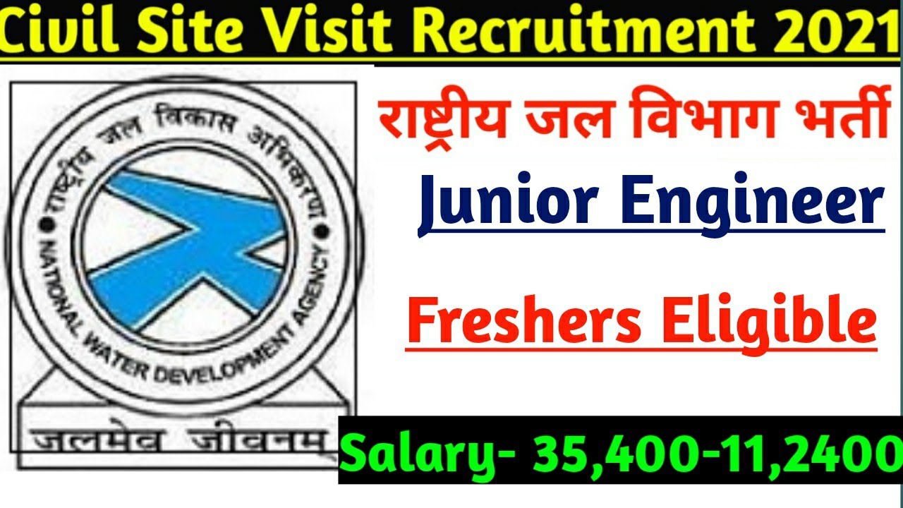 NWDA Recruitment 2021 | Fresher Civil Engineer Job | Junior Engineer Job | No Interview | Only Exam
