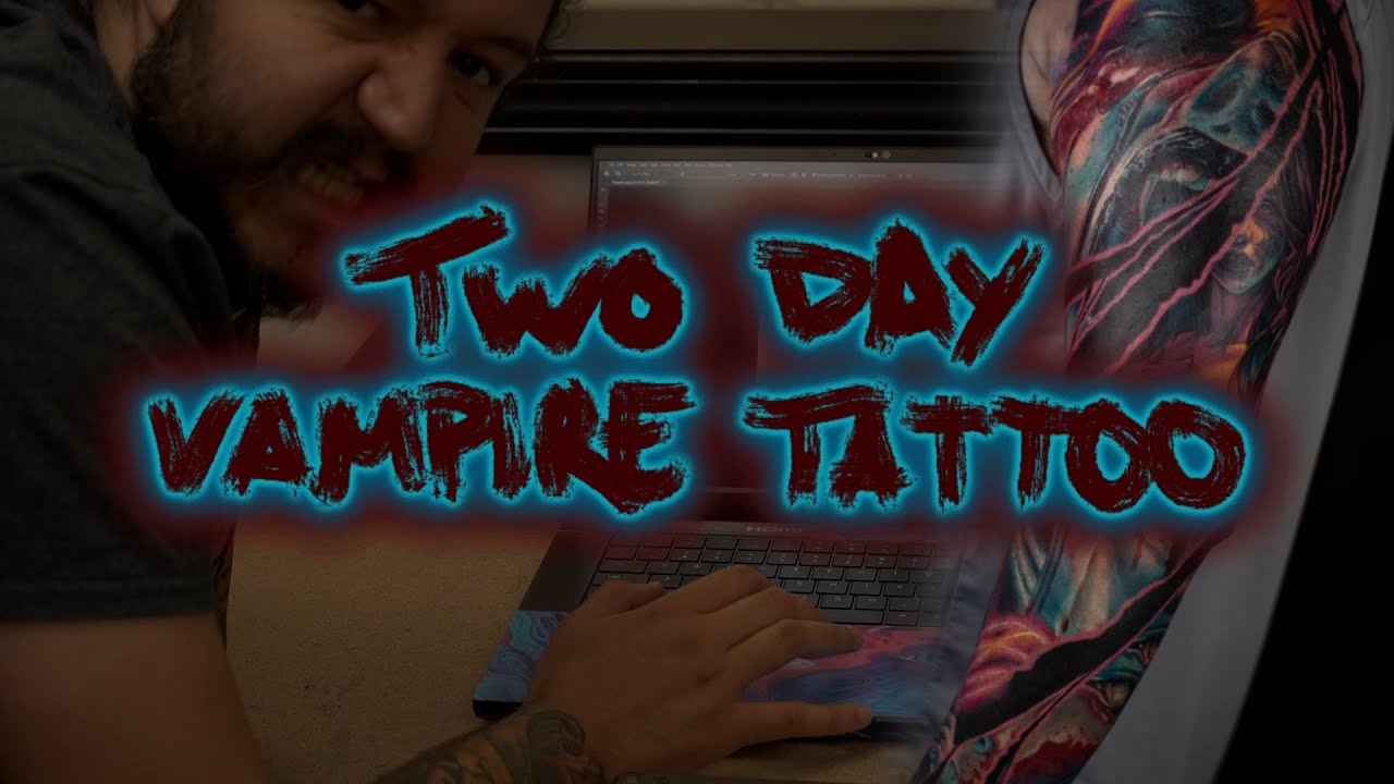 Surreal Vampire Tattoo - Creating a Two Day Vampire Tattoo