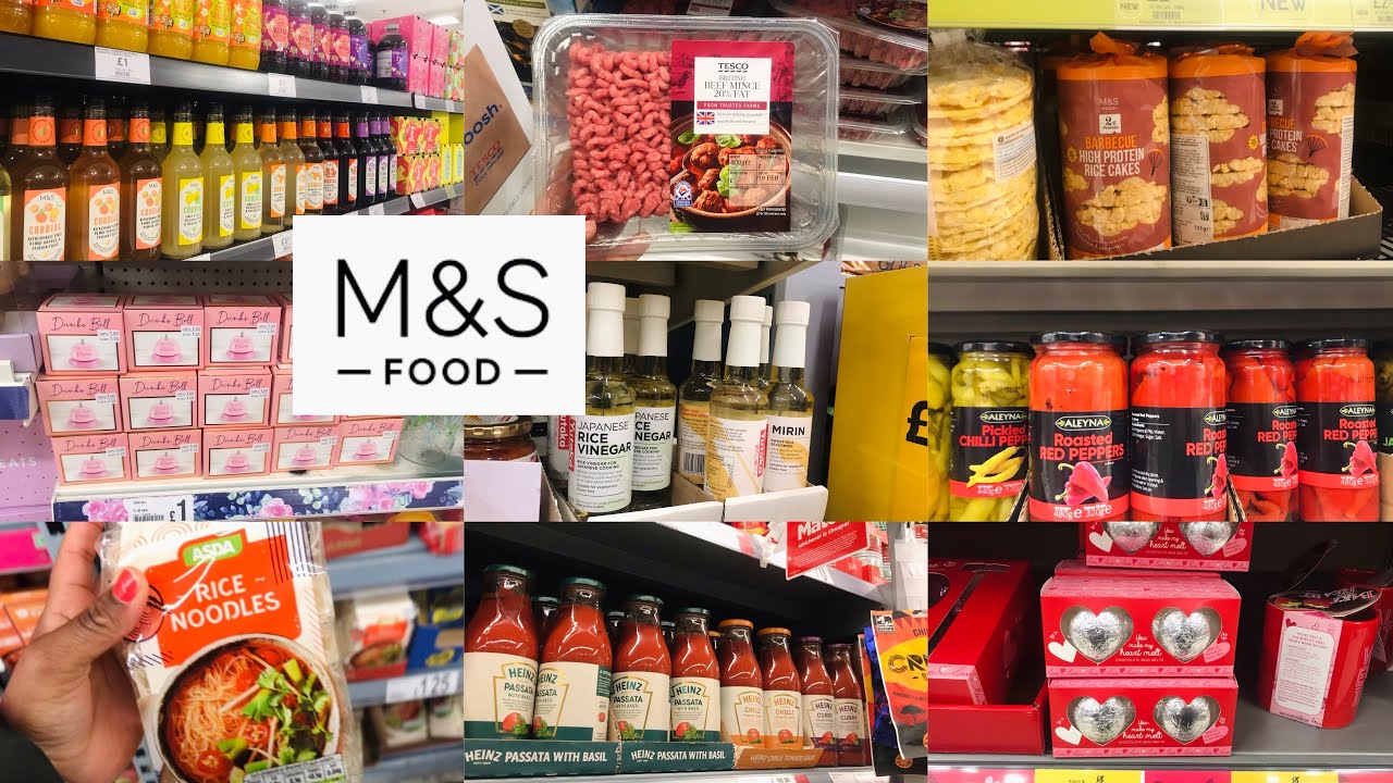 M&S FOOD STORE HAUL,INSIDE M&S GROCERY STORE,MARKS AND SPENCER FOOD HALL