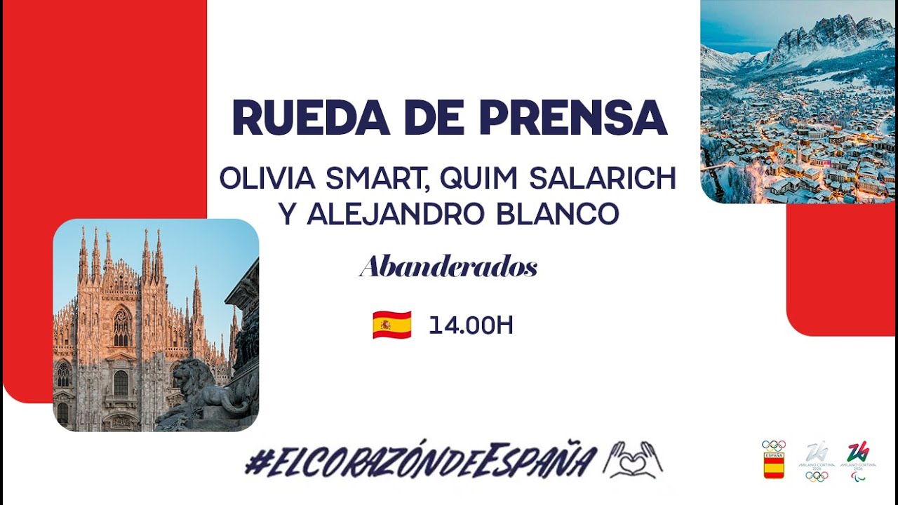 Rueda de Prensa de Olivia Smart y Quim Salarich como abanderados españoles con Alejandro Blanco