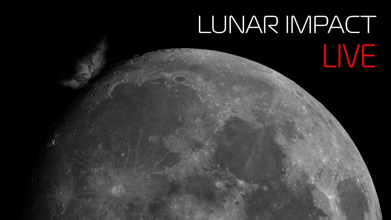 LIVE Falcon 9 Lunar Impact - 8.5.26 - Rare Lunar Collision