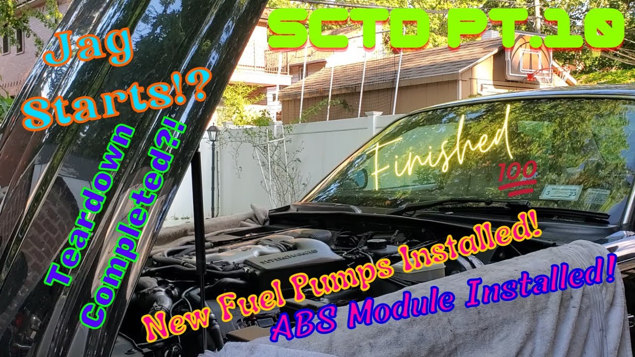 Jaguar XJR - Supercharger Teardown PT. 10 | Led Lights, ABS & Fuel Pumps Installed | Jag Started?!