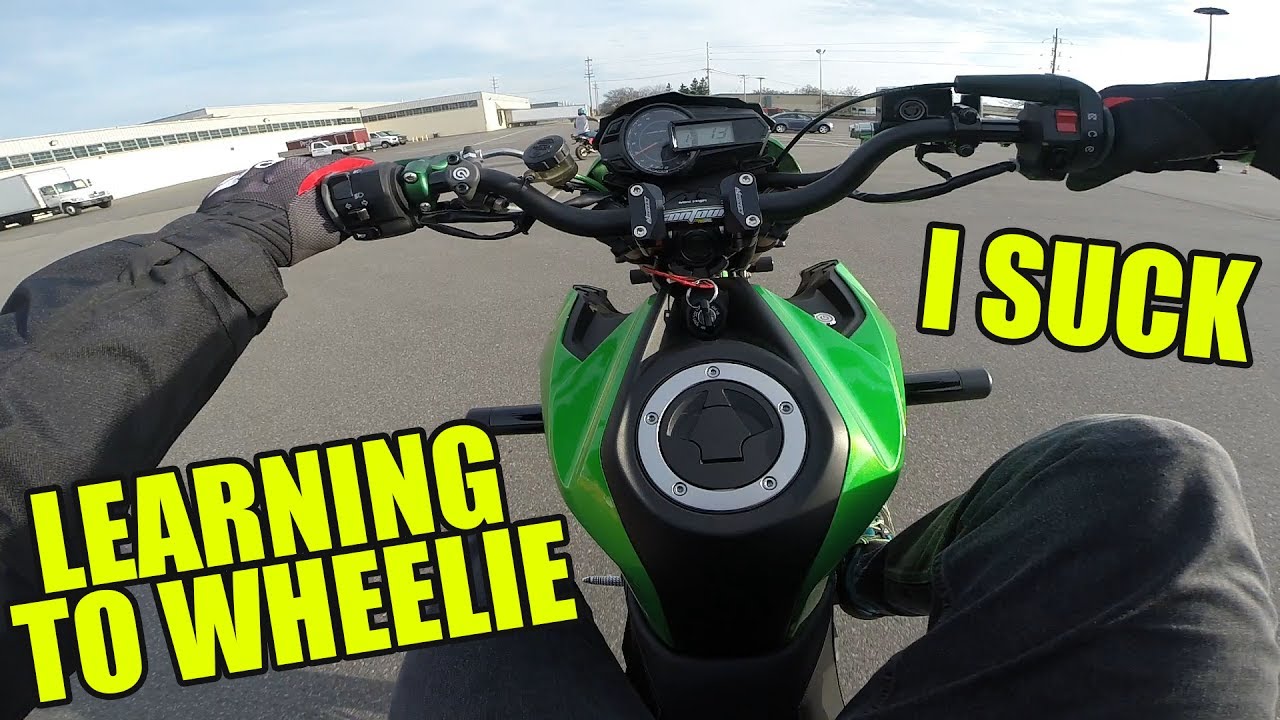 Learning To Wheelie Z125 - LOOP IT!