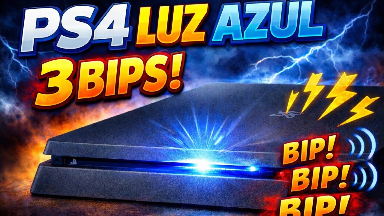 PS4 LUZ AZUL 3 BIPS!!