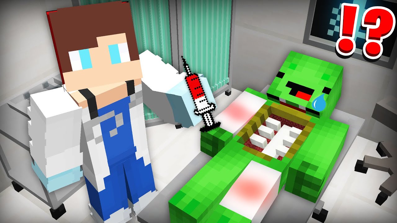 Mikey NEEDS SURGERY In Minecraft - JJ Became A Doctor - Maizen Mizen Mazien parody