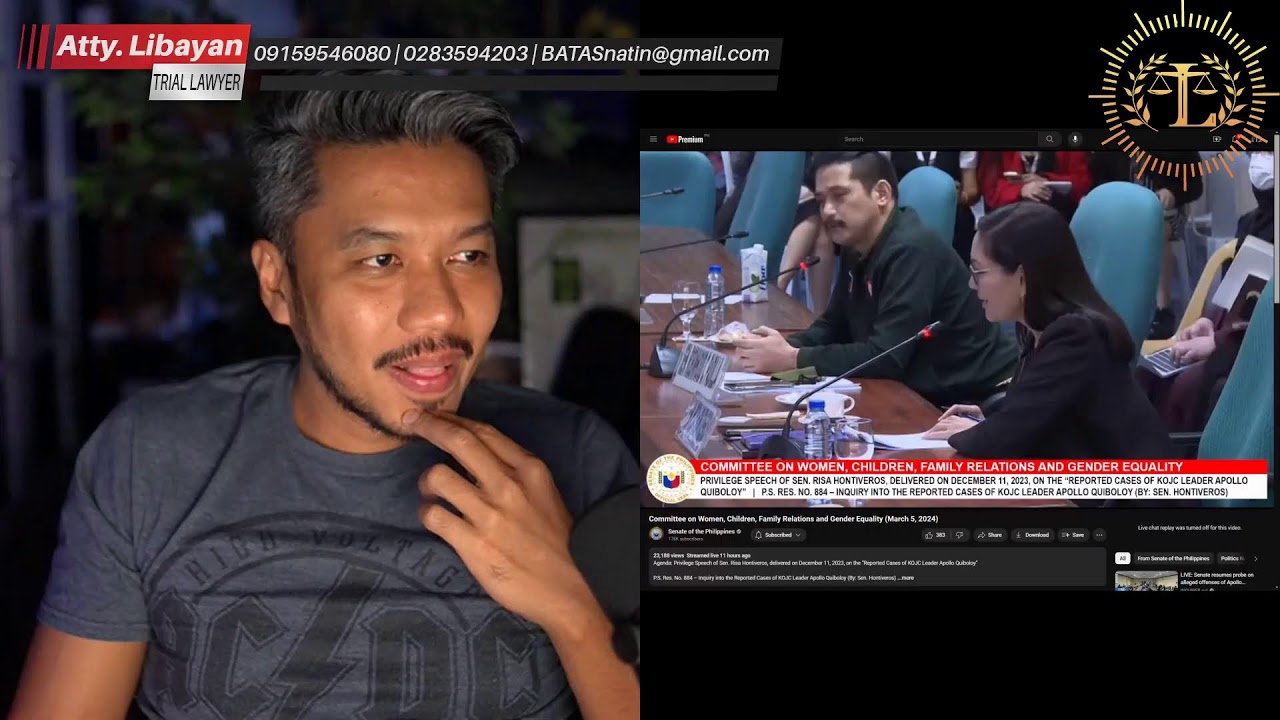 ROBIN PADILLA, NAG OBJECT SA PAG CONTEMPT- PROTECT PASTOR QUIBOLOYB RULES SA SENATE