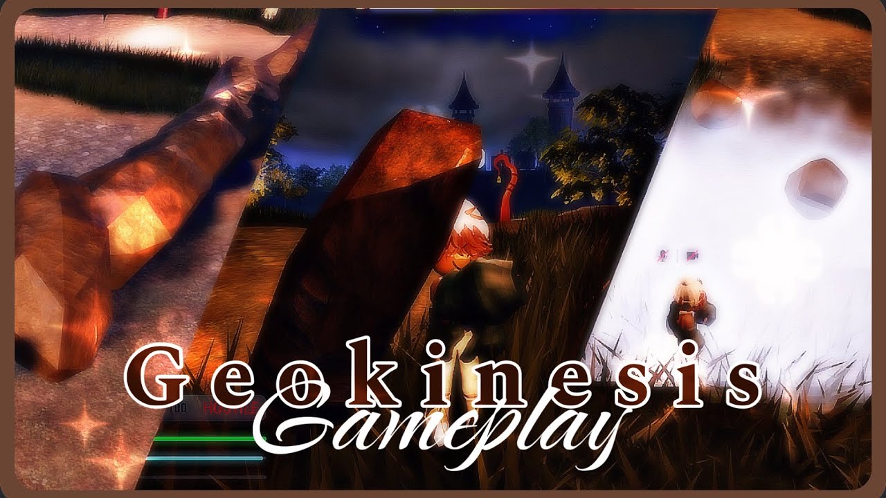 Geokinesis Gameplay! || The Kinetic Abilities|| Roblox||