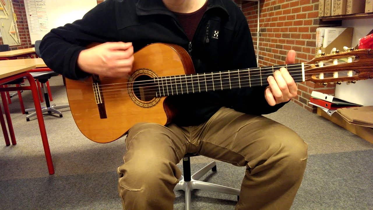 Guitar rytme p&aring; Em og Am