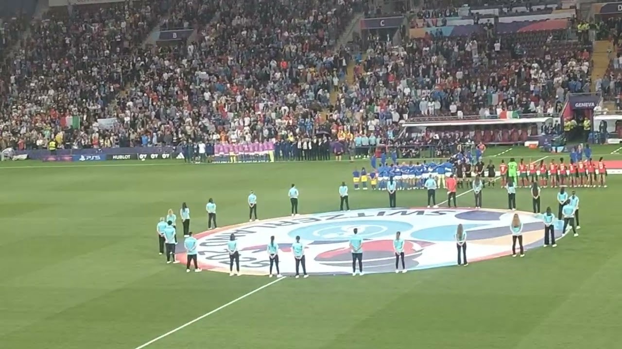 2025 UEFA Women's EURO Italy National Anthem in Genève/UEFA 女子EURO イタリア代表 国歌斉唱@ジュネーヴ