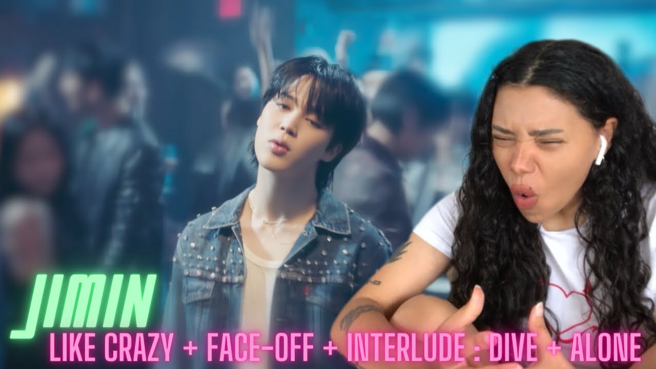 Jimin (지민) 'Like Crazy' MV + 'FACE' First Listen! Face-off / Interlude: Dive / Alone | REACTION!!