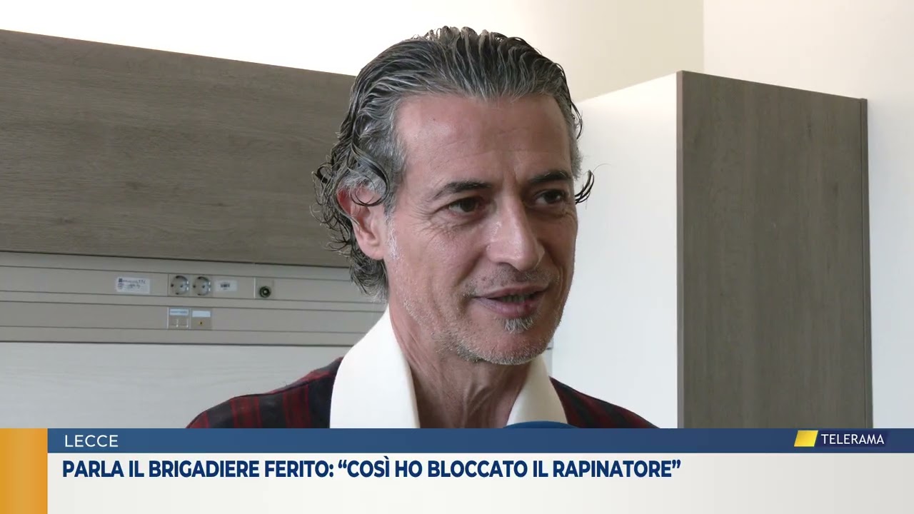Parla il brigadiere ferito: “così ho bloccato il rapinatore”