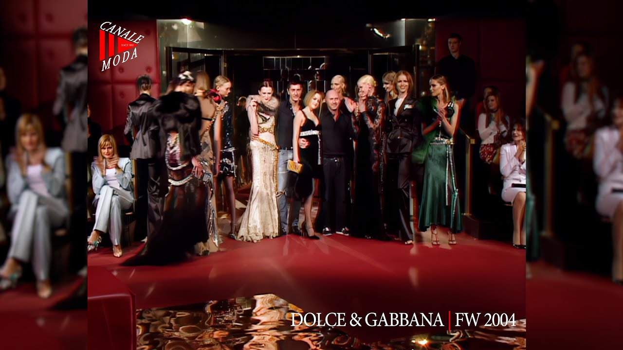 DOLCE & GABBANA Осень-Зима 2004 Милан 4K — Fashion Channel