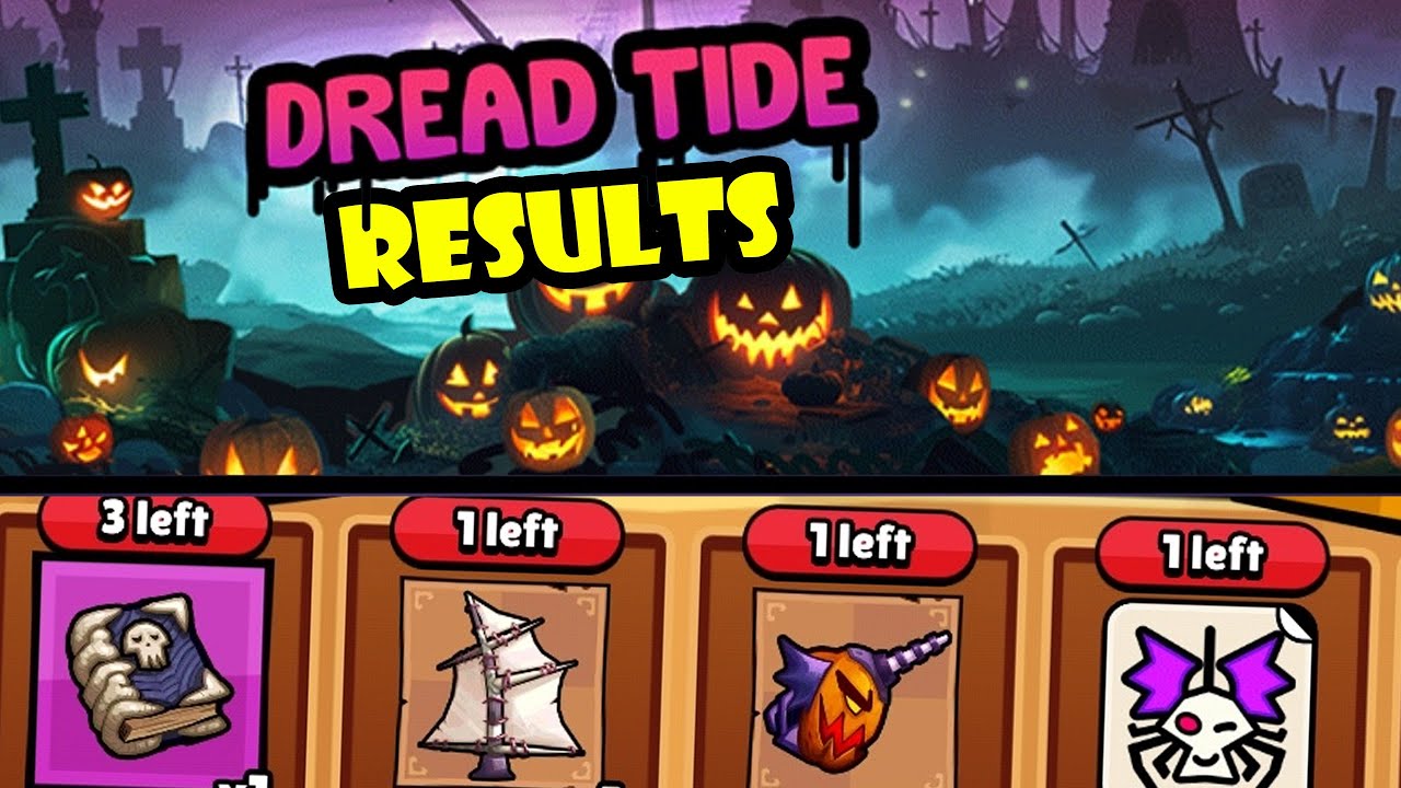 Результаты события Bounty Bash Dread Tide (Колесо удачи)