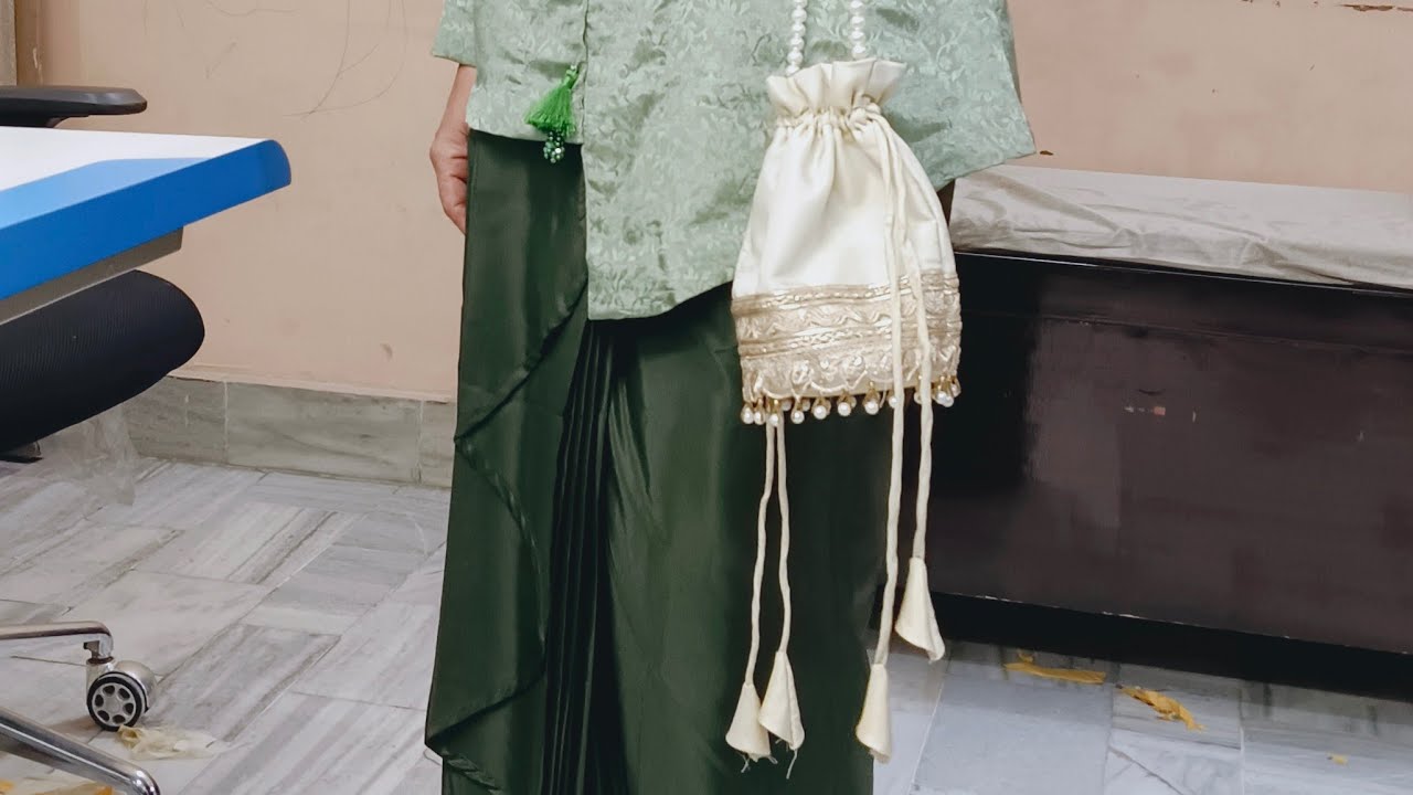 potli bags matching fabric @parizaadboutique