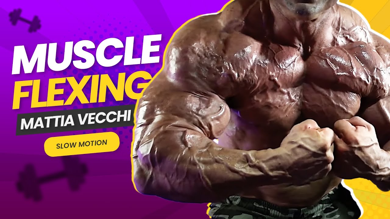Mattia Vecchi Muscle Flexing - Slow Motion