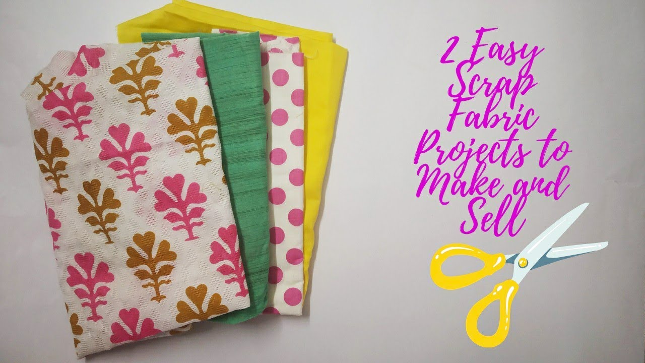2 EASY ideas of what to Sew and Sell using Scrap Fabrics |Sewing Projects to make in under 10Minutes