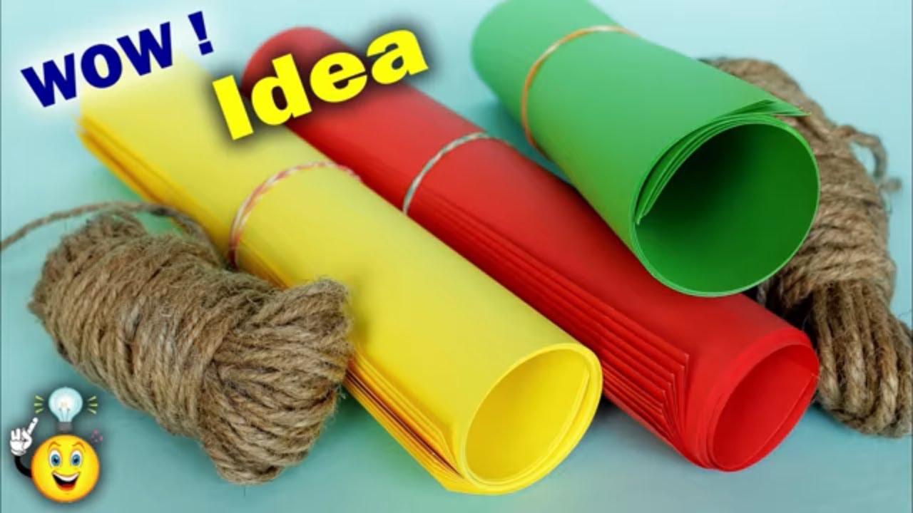 Wall Hanging Making at Home || Best use of Paper and jute for making wall hanging || DIY Room Decor