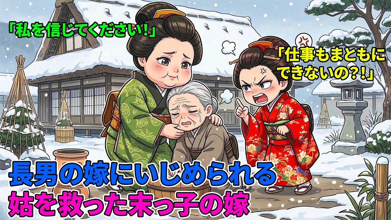 【昔の野談】姑を奴隷扱いし冷飯を食わせる長男の嫁。息もできなかった姑を救った賢くて太った嫁｜野談｜昔話｜オーディオブック