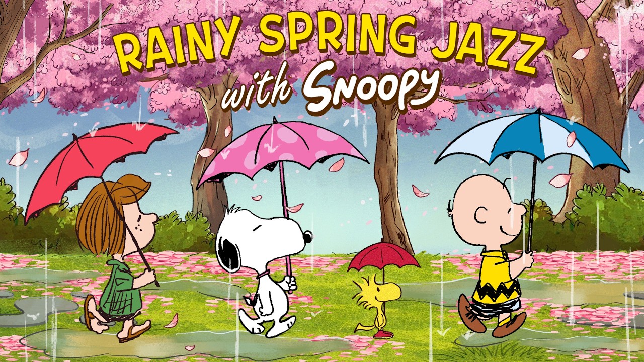 Feeling Rainy Spring with Snoopy Jazz 🌸☔🎧| The Best Spring Jazz Playlist for a Calm Day