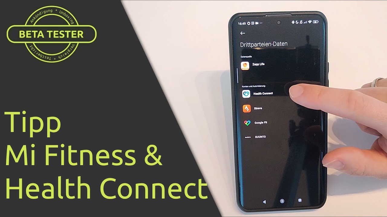 [Tipp] Xiaomi Mi Fitness Health Connect - deutsch