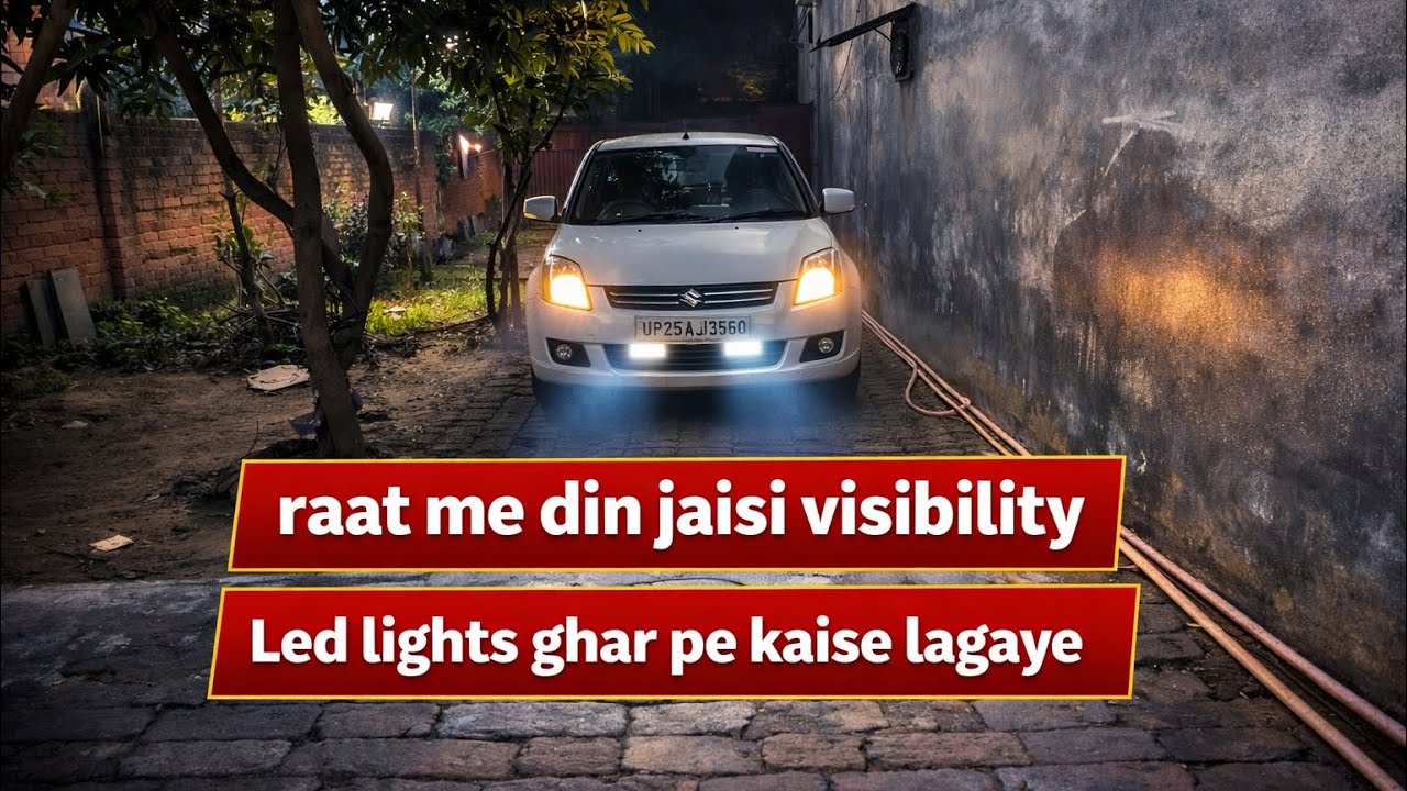 Car light modification at home Jo raat ko bhi din jaisa kar de