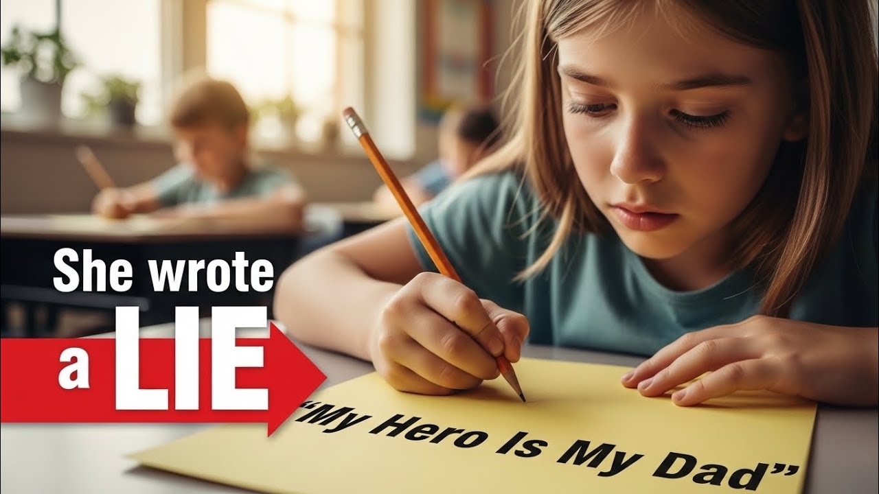  DAUGHTER LIES on a school form — “My HERO is my dad.