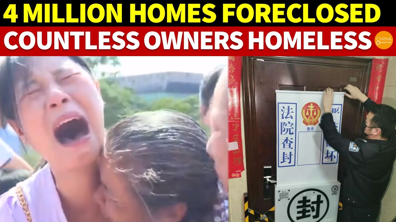 4 Million Foreclosed Homes Yearly, Countless Owners Homeless, China’s Real Estate Bubble Bursts!