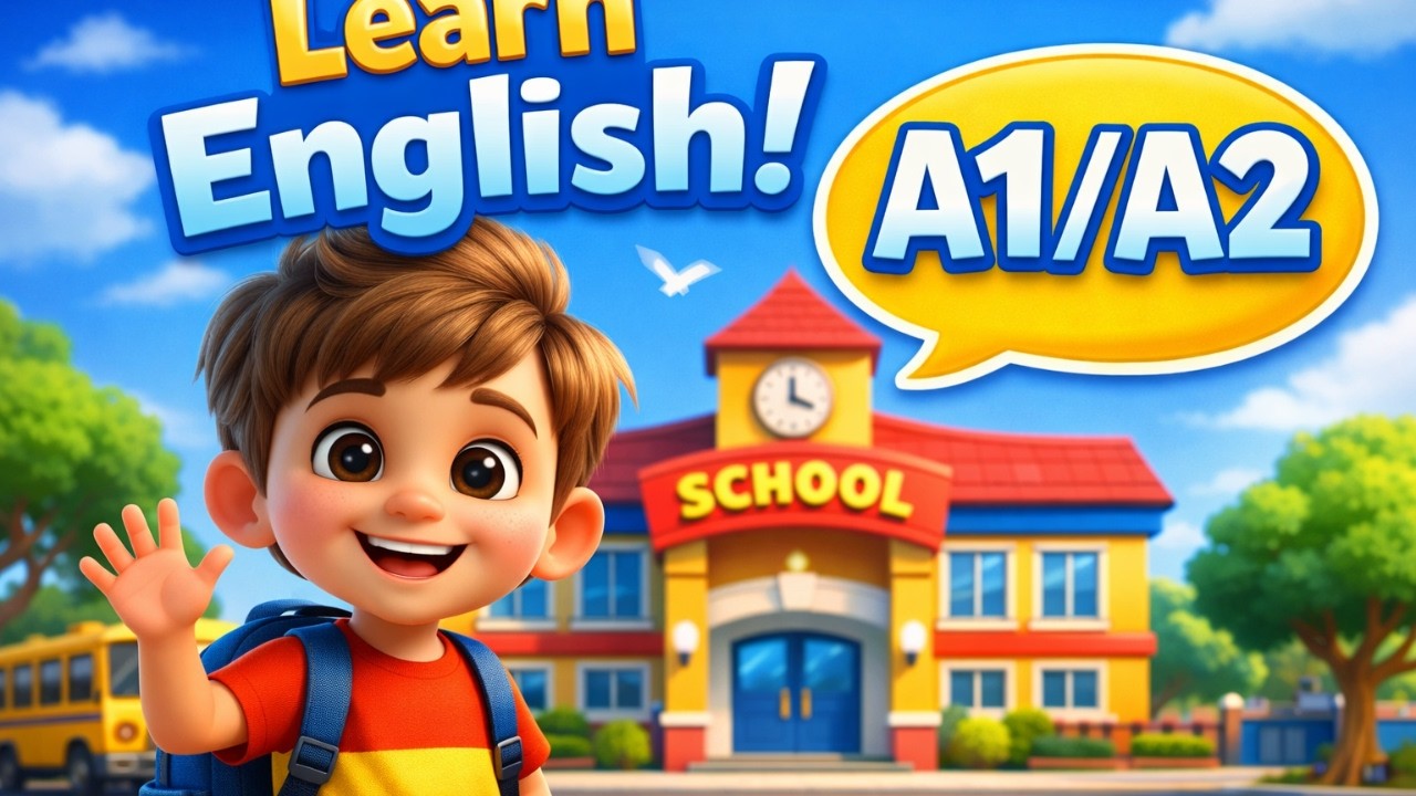 Tom’s First Day at School  Easy English Story for Beginners A1–A2