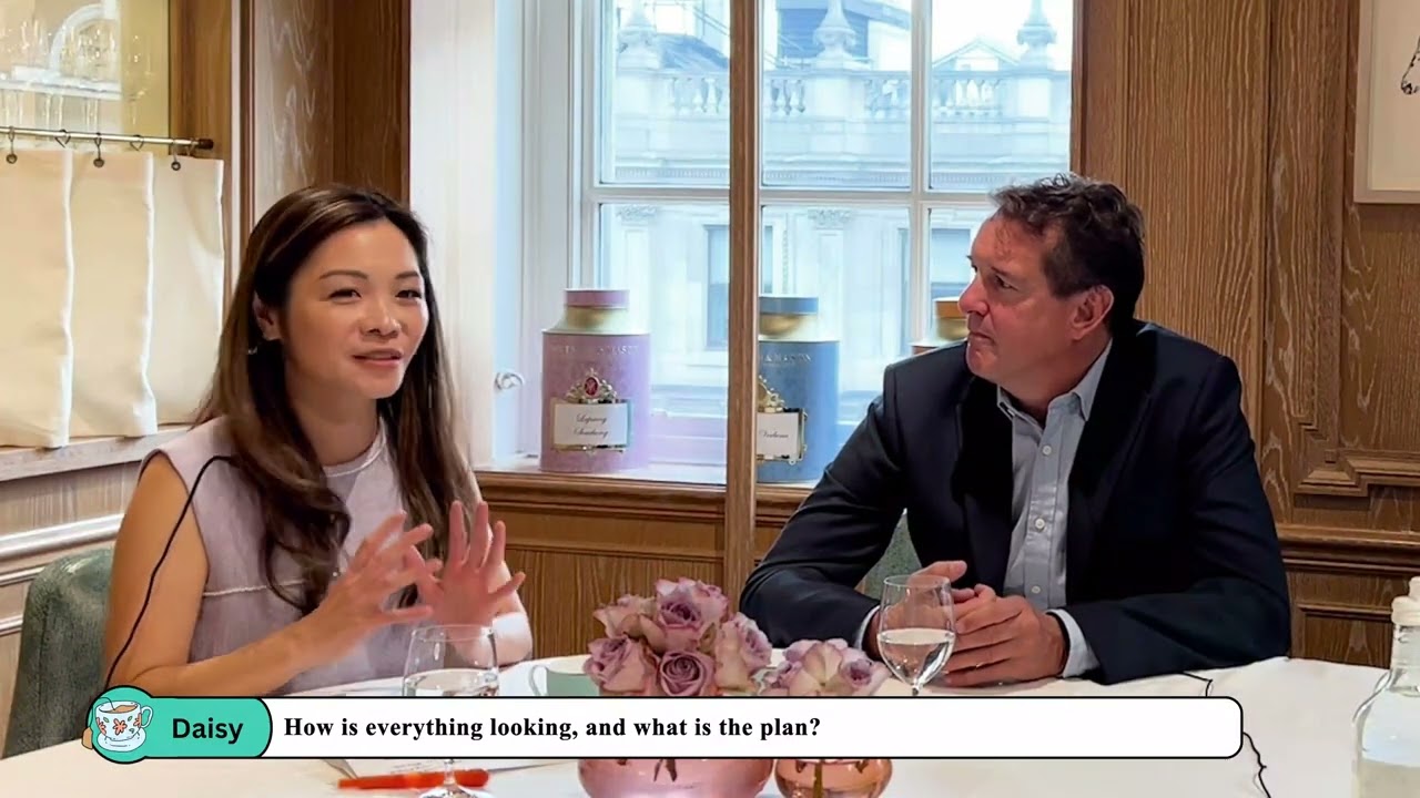 HKTDC x Fortnum & Mason Business Lounge (Part 1), Daisy Ip and Tom Athron