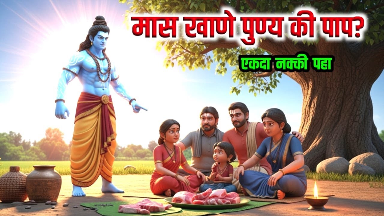 गरुड पुरण नुसार मास खाणे पुण्य आहे का पाप - जाणून घ्या काय सांगतो हिंदुधर्म ? #sanatandharma